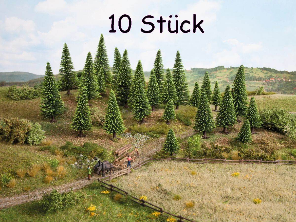 NOCH 26822 Modelltannen, 10 Stück, extra hoch