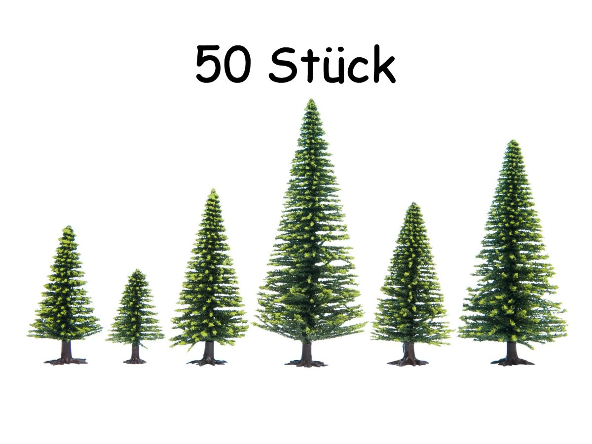 NOCH 26826 Modellfichten, 50 Stück, 5-14 cm hoch