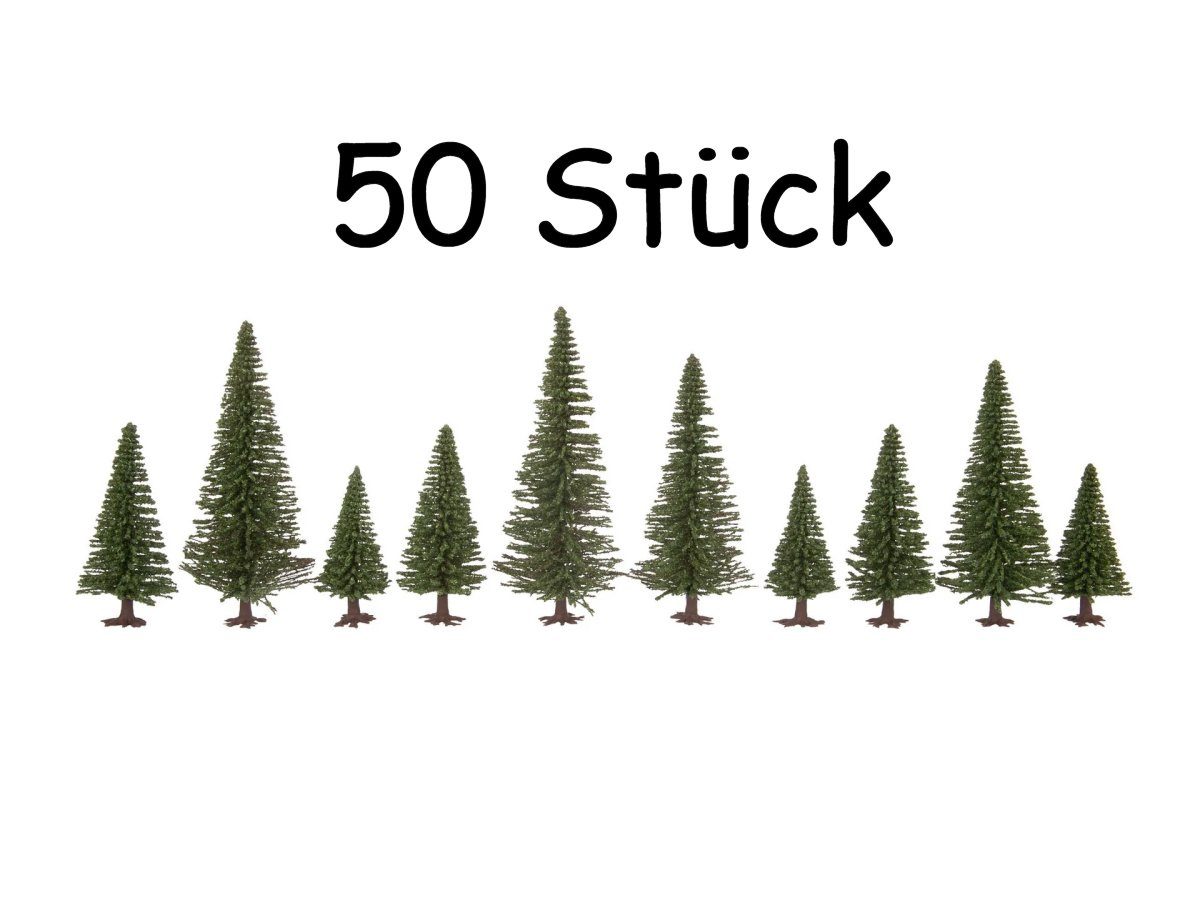 NOCH 26831 Stecktannen, 50 Stück, 5-14 cm hoch