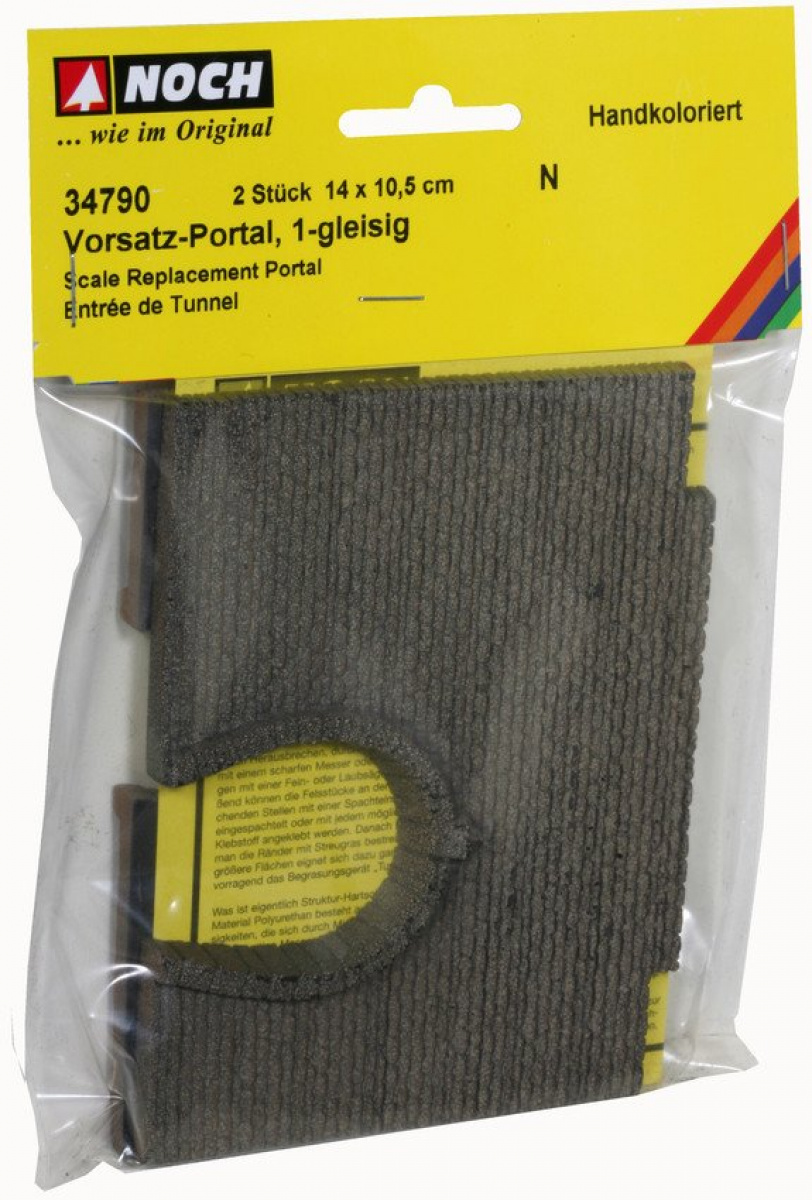 NOCH 34790 N Vorsatz-Portal, 1-gleisig (2 Stück)