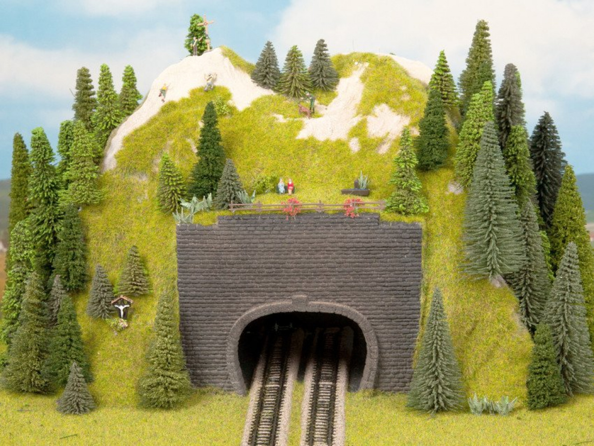 NOCH 34800 N Vorsatz-Portal, 2-gleisig (2 Stück)