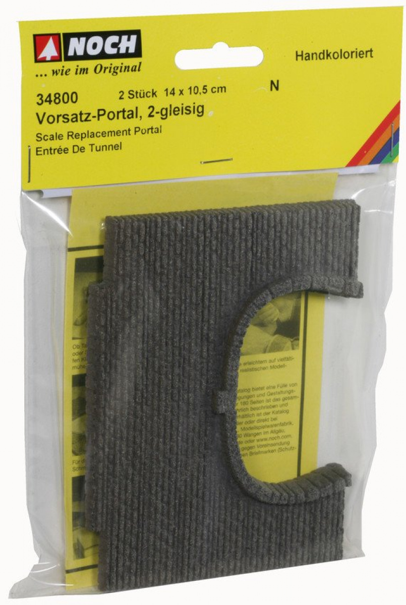 NOCH 34800 N Vorsatz-Portal, 2-gleisig (2 Stück)
