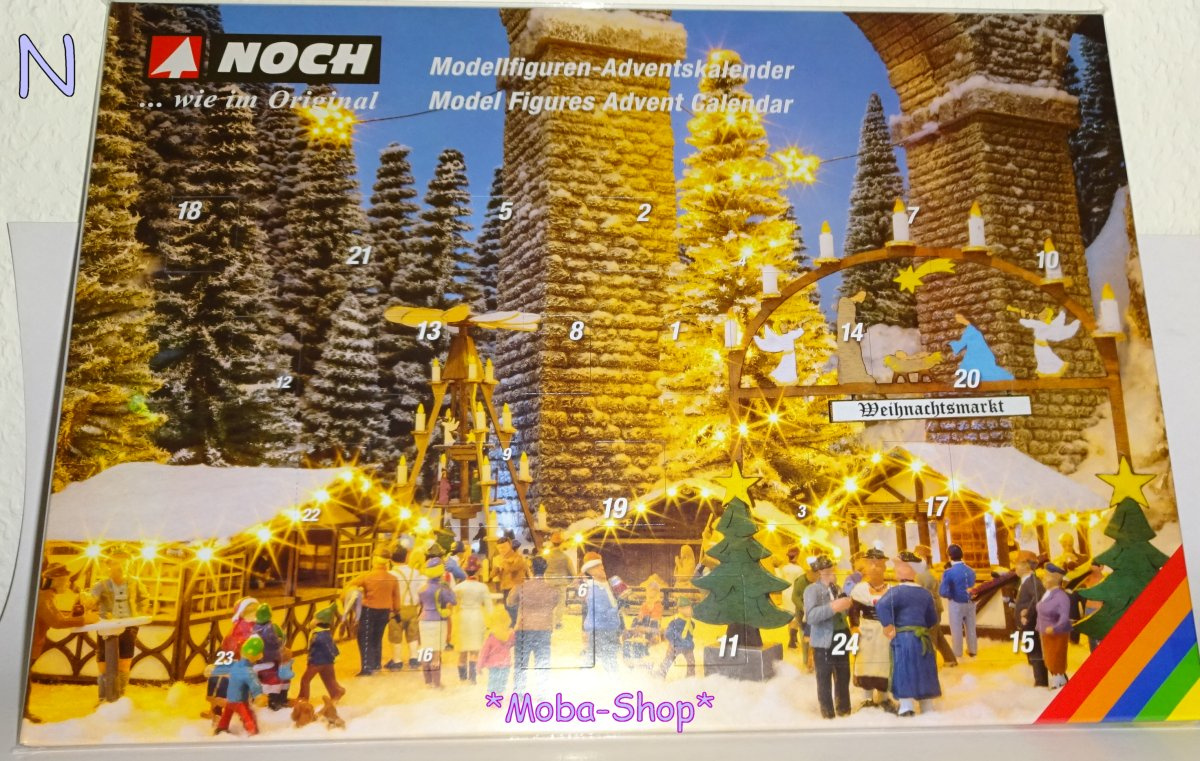 NOCH 36995 N Adventskalender A3 (25 Figuren + Zubehör)