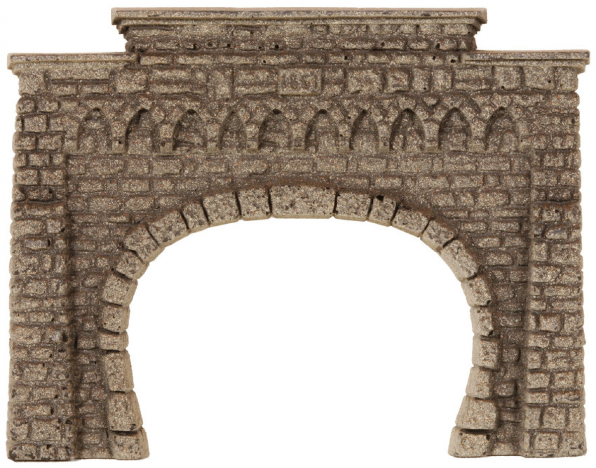 NOCH 44820 Z »Steinmauer« Tunnel-Portal 2-gleisig