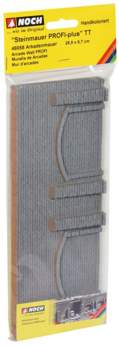 NOCH 48058 TT »Steinmauer PROFI-plus« Arkadenmauer
