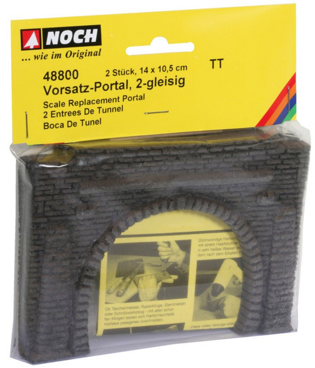 NOCH 48800 TT Vorsatz-Portal 2-gleisig
