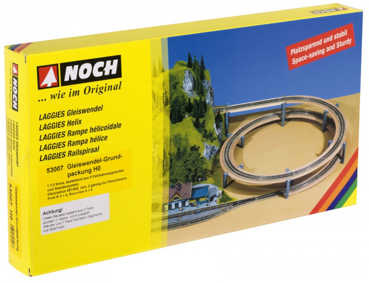 NOCH 53007 H0 Gleiswendel Grundkreis 2-gleisig, r481/542 mm