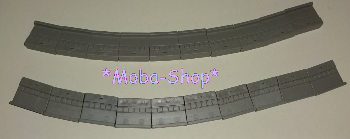 NOCH 53522 H0 Brückenkappen, gebogen 3cm, 2*10 Stück