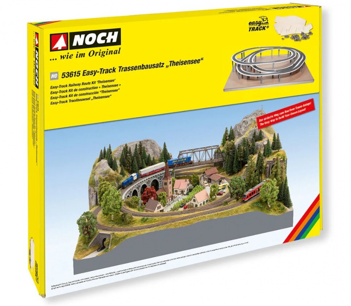 NOCH 53615 H0 Easy-Track Trassenbausatz »Theisensee«