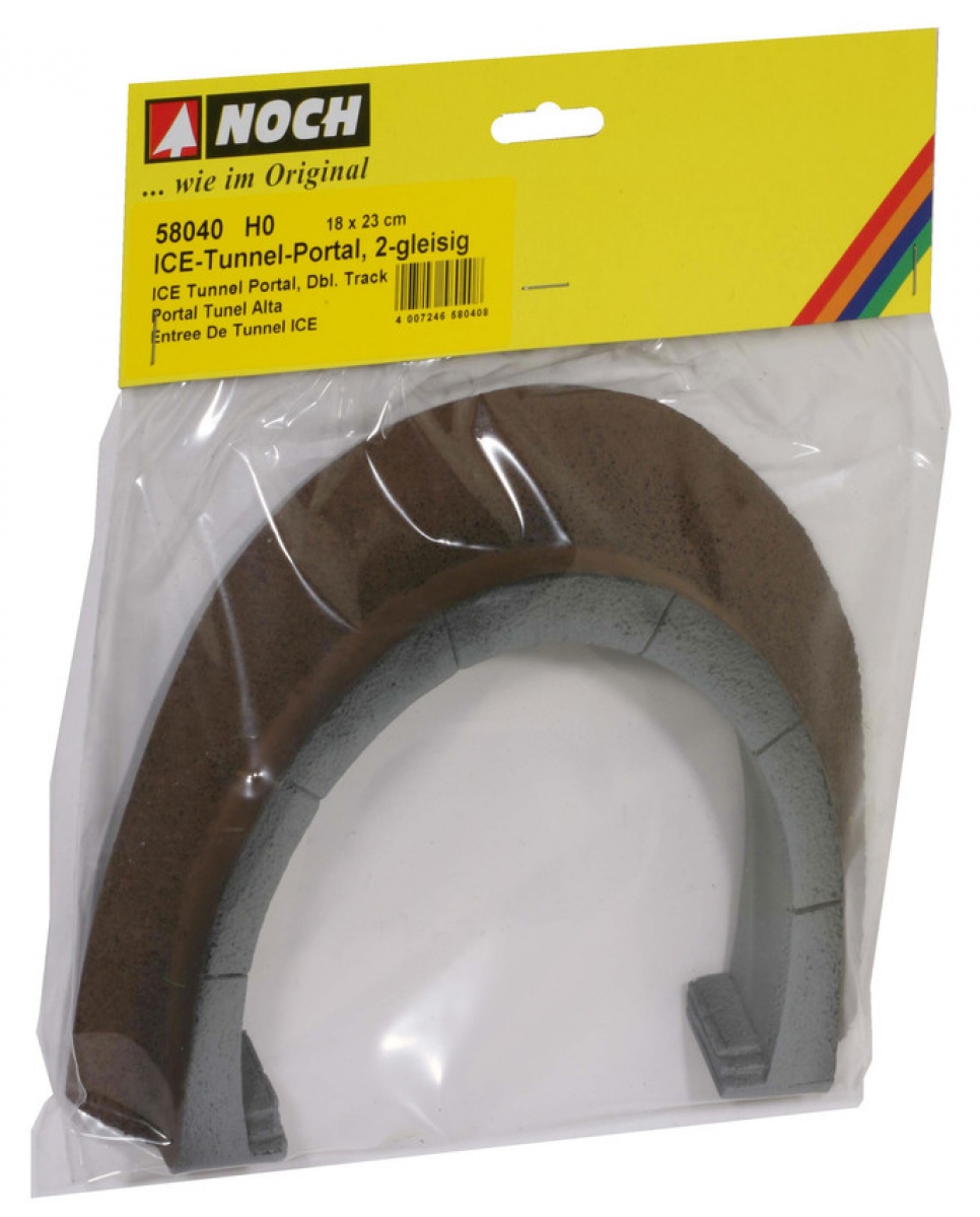 NOCH 58040 H0 ICE-Tunnel-Portal 2-gleisig