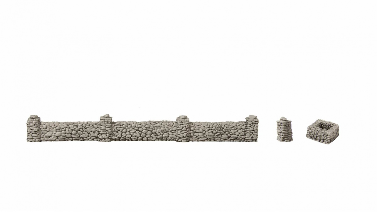 NOCH 58280 H0 Mauern aus Granit, 104cm