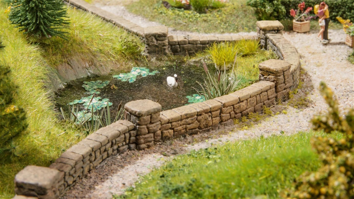 NOCH 58282 H0 Mauern aus Sandstein, 104cm