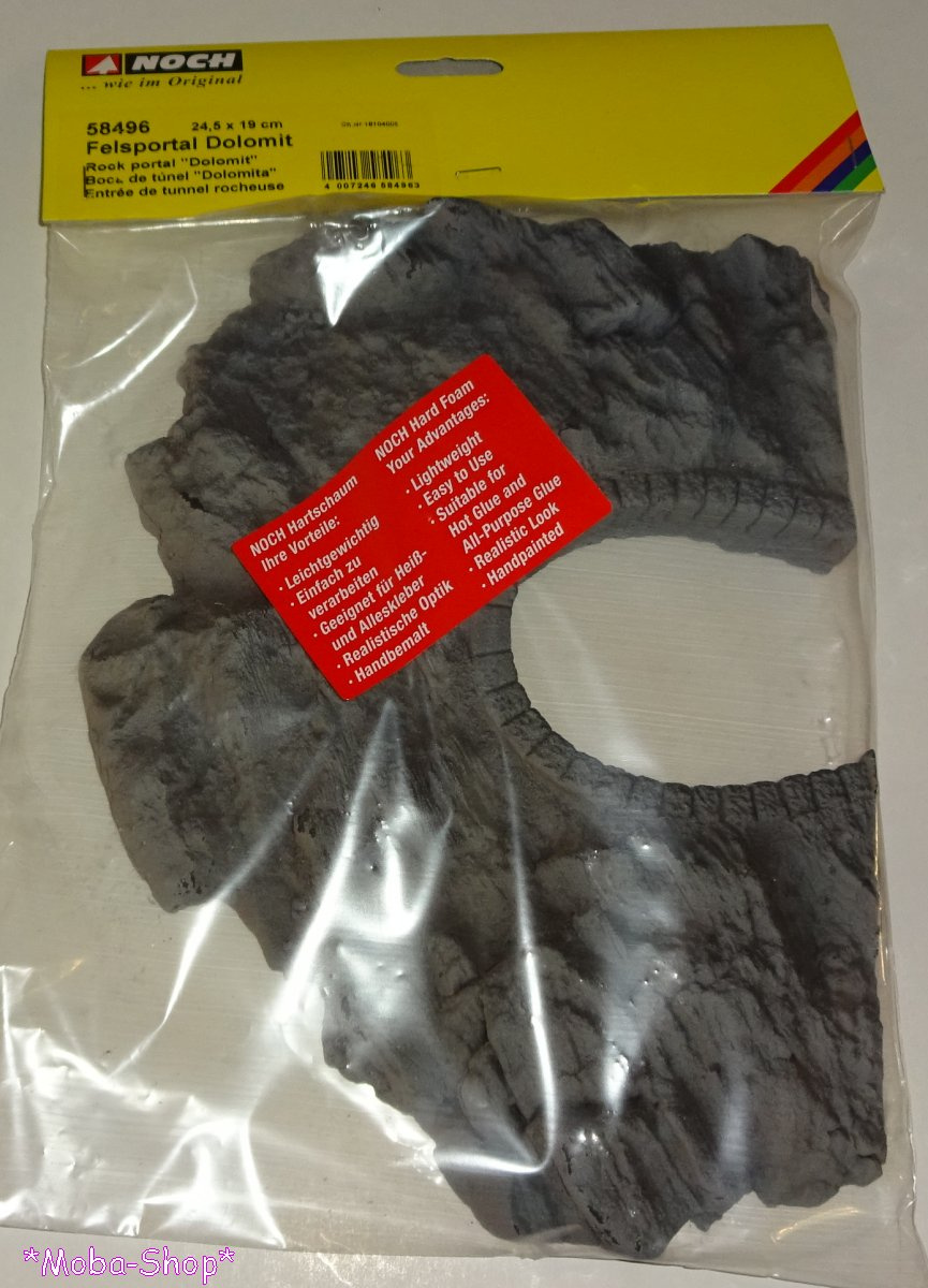 NOCH 58496 H0 Felsportal Dolomit, 1-gleisig