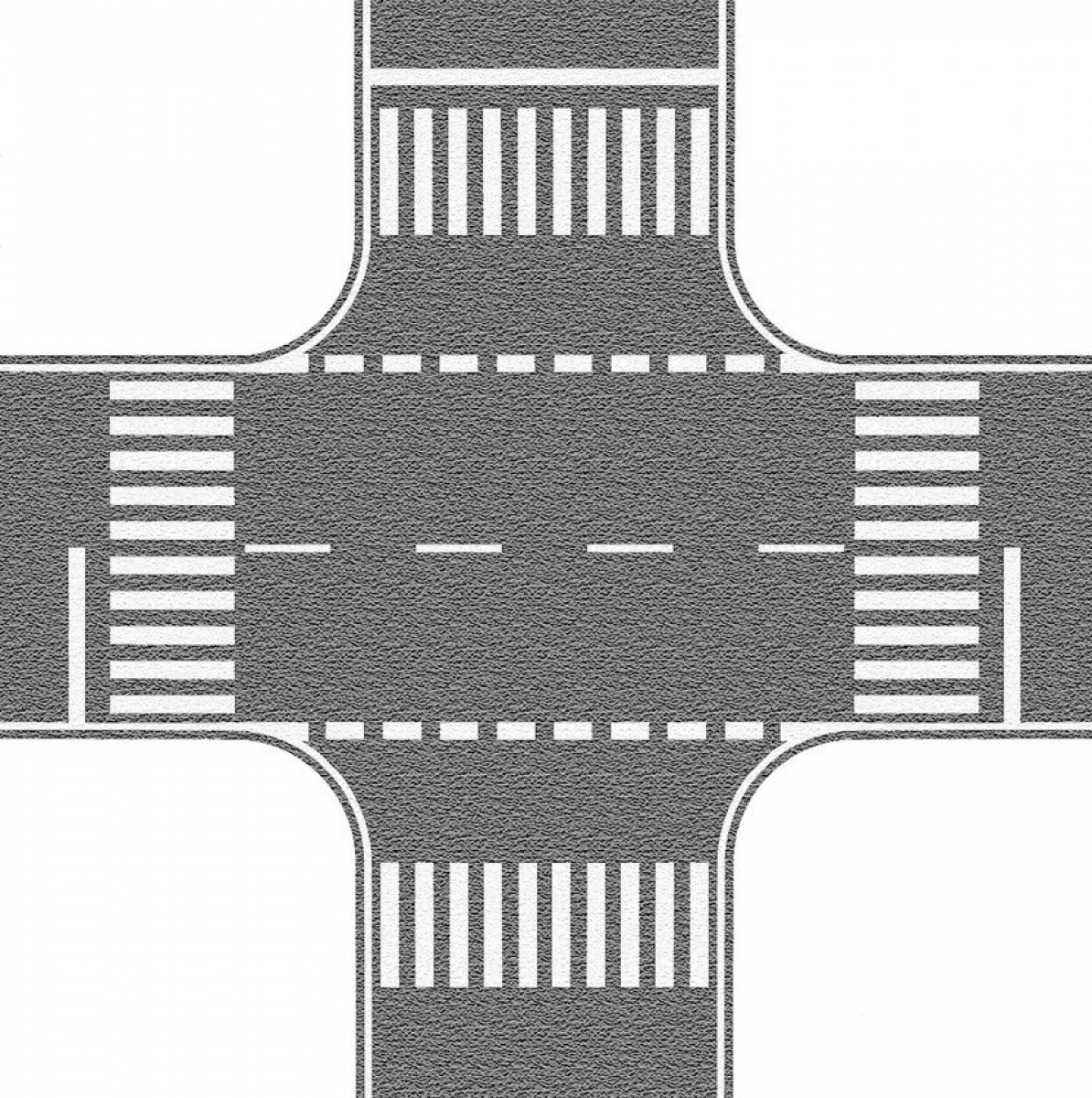 NOCH 60714 H0 Strassenfolie Kreuzung Grau