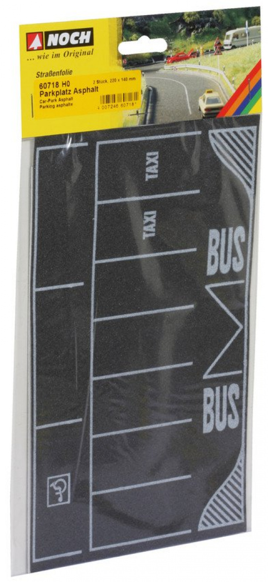 NOCH 60718 H0 Strassenfolie Parkplatz Asphalt