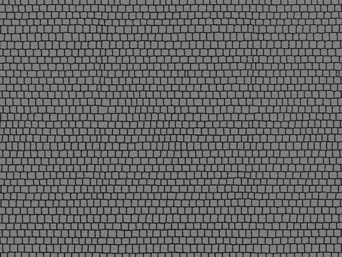 NOCH 60724 H0 Strassenfolie Kopfsteinpflasterplatz