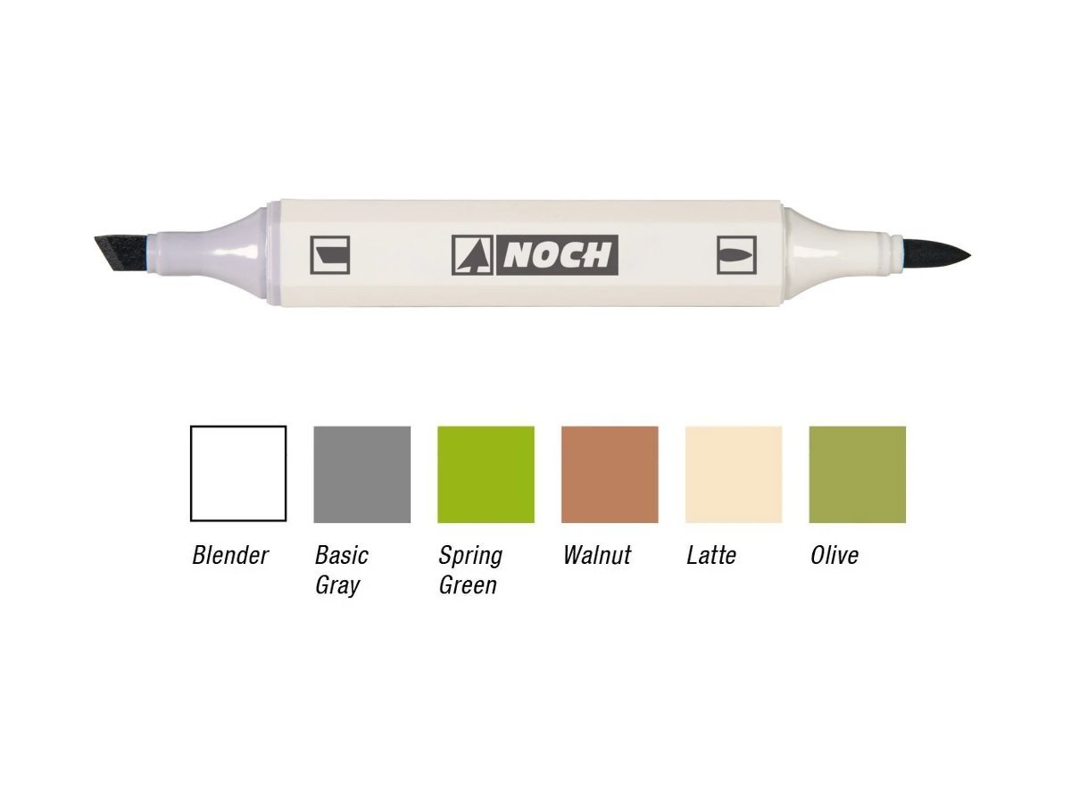 NOCH 61159 Patina-Marker für die Landschaft (6 Stück)