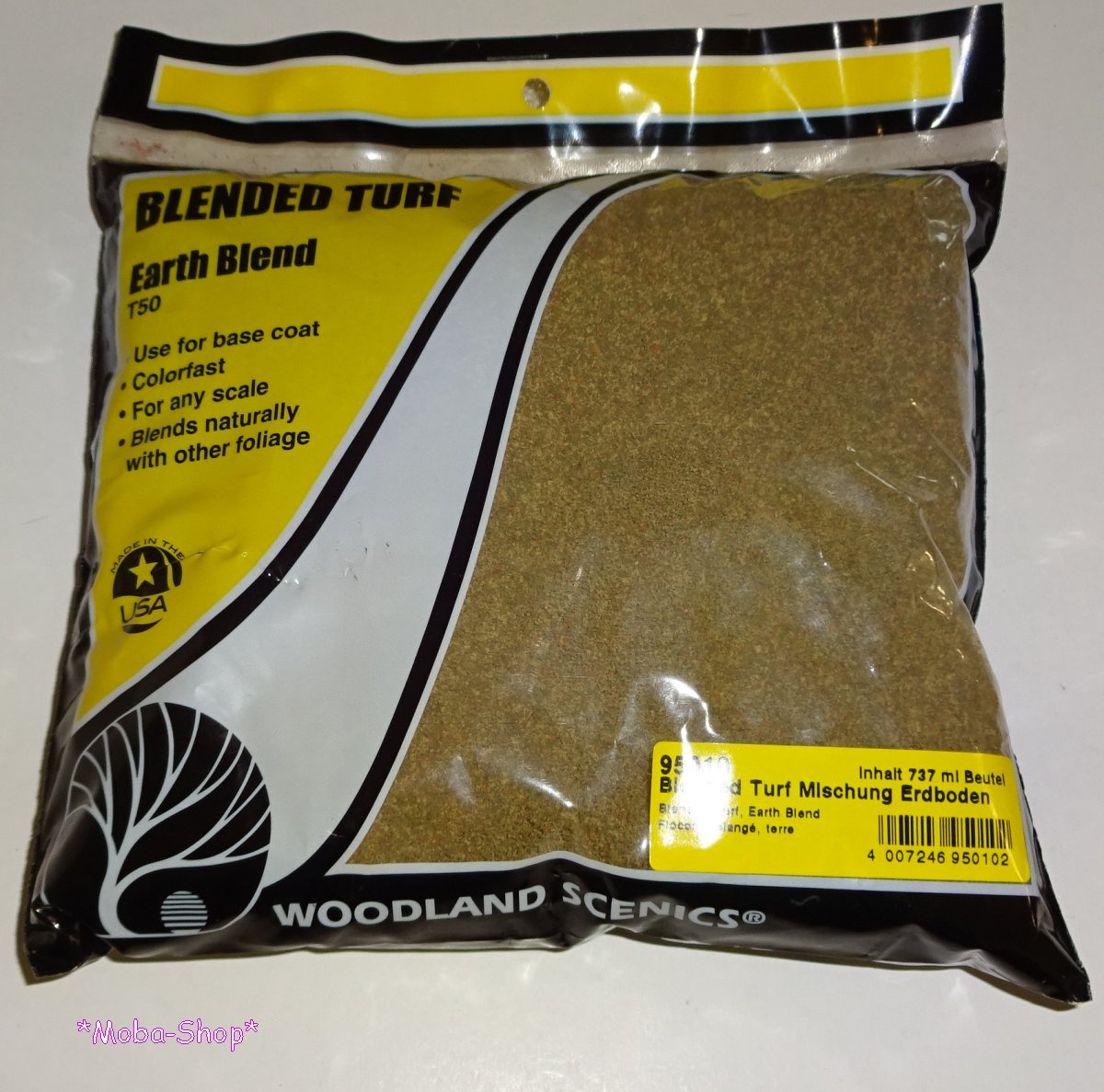 NOCH 95010 (Woodland T50) Blended Turf, Bodenflock Mischung Erdboden