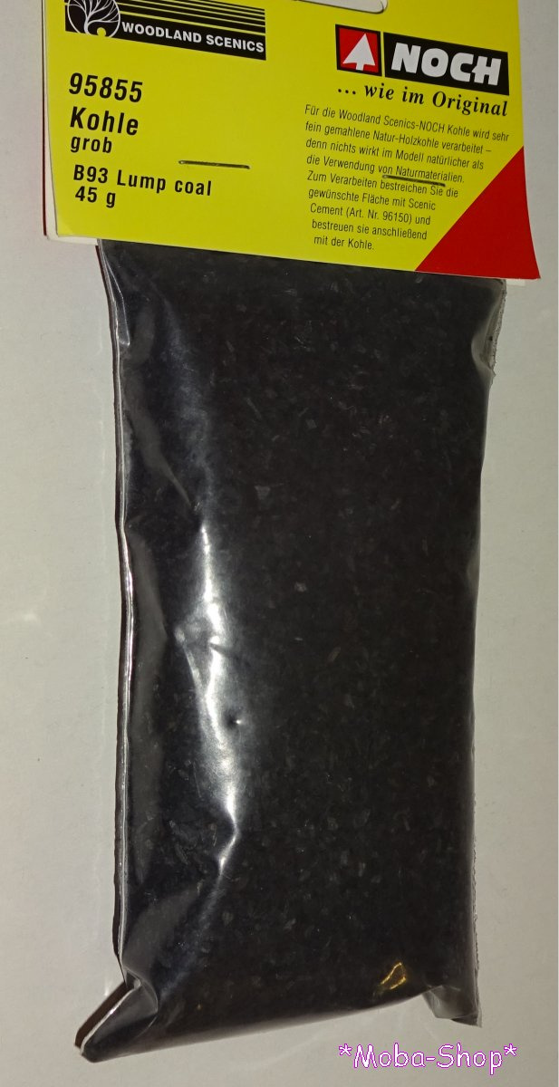 NOCH 95855 (Woodland B93) Kohle grob, 45 g Beutel