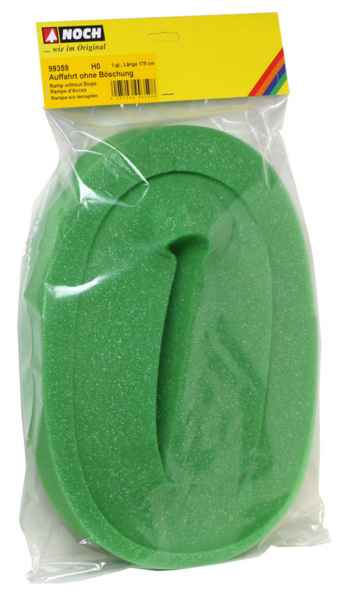 NOCH 99359 H0 Auffahrt ohne Böschung 1-gleisig 175cm, 6%
