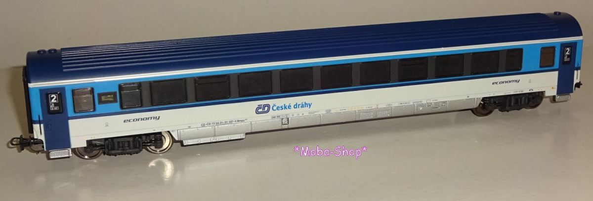 PIKO H0 Schnellzugwagen »Railjet«, 2.Kl., CD (wie 57649)