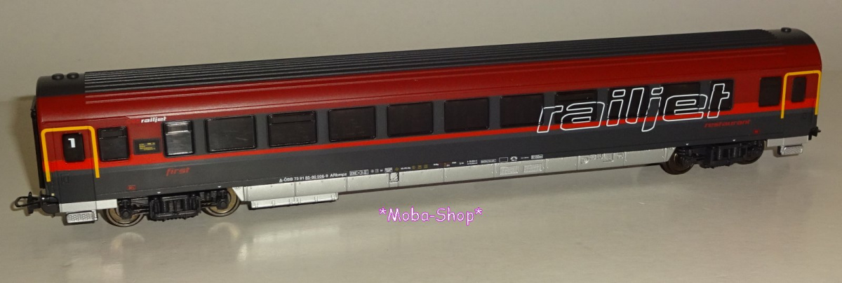 PIKO H0 Personenwagen »Railjet« 1.Klasse, Speisewagen, ÖBB (wie 57644)