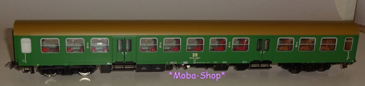 PIKO 28002 H0 Halberstädter Mitteleinstiegswagen 2. Klasse, DR