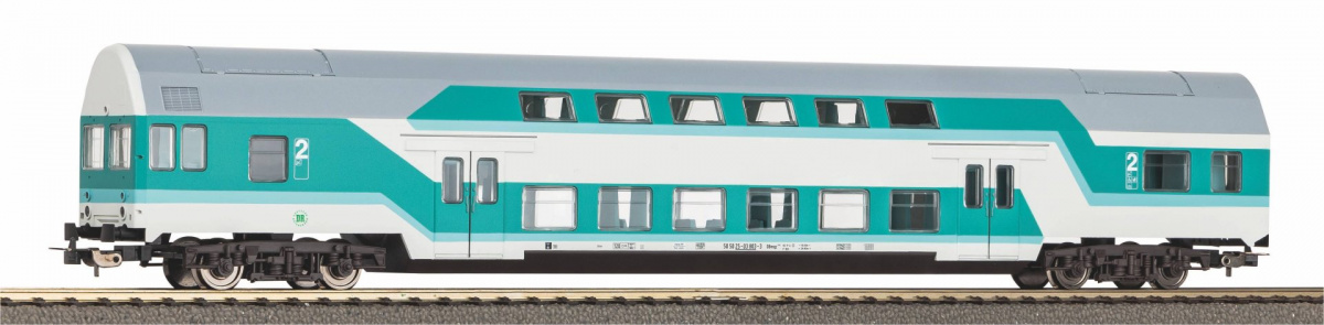 PIKO 53109 H0 Doppelstock-Steuerwagen, DR, Ep. IV