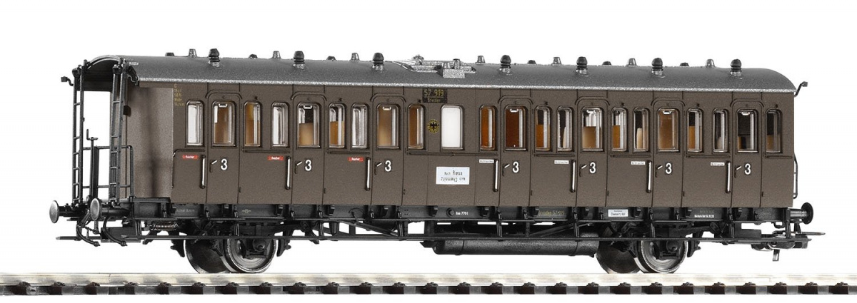 PIKO 53141 H0 Sachsenwagen 3.Kl. CSa11, DRG