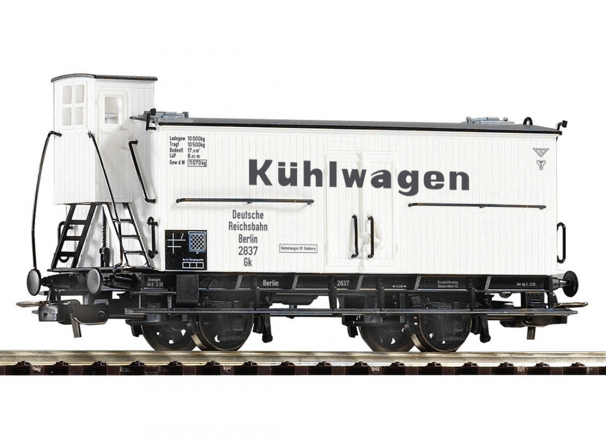 PIKO 54719 H0 Kühlwagen mit Bremserhaus, DRG