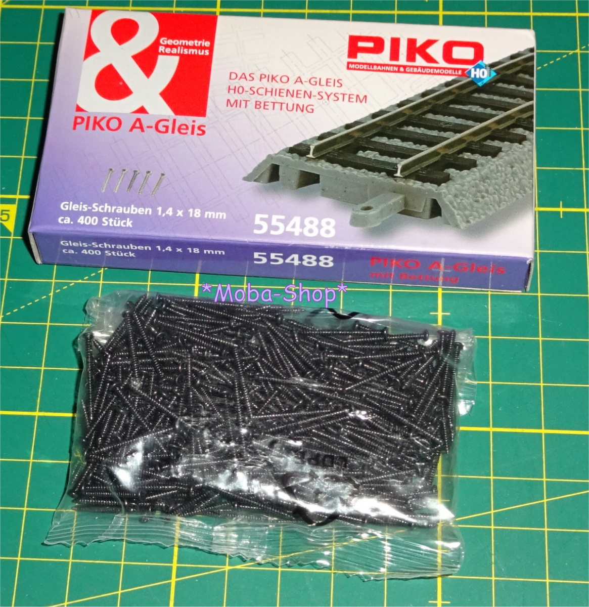 PIKO 55488 Gleis-Schrauben 1,4 x 18 (ca. 400 Stück)