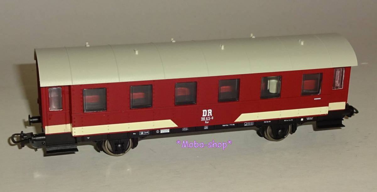 PIKO 57632 H0 Personenwagen B 2.Klasse, Rot, DR