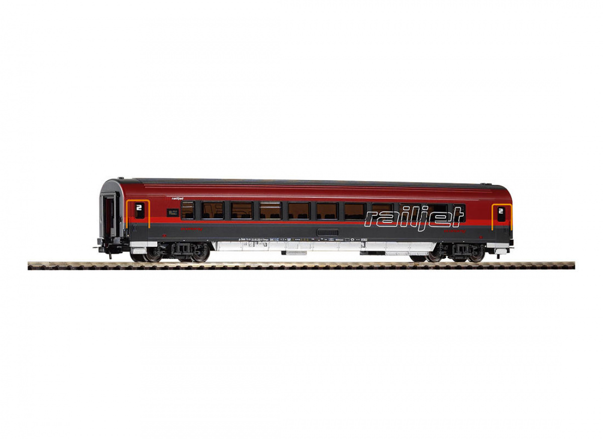 PIKO 57643 H0 Schnellzugwagen »Railjet«, 2.Kl., ÖBB