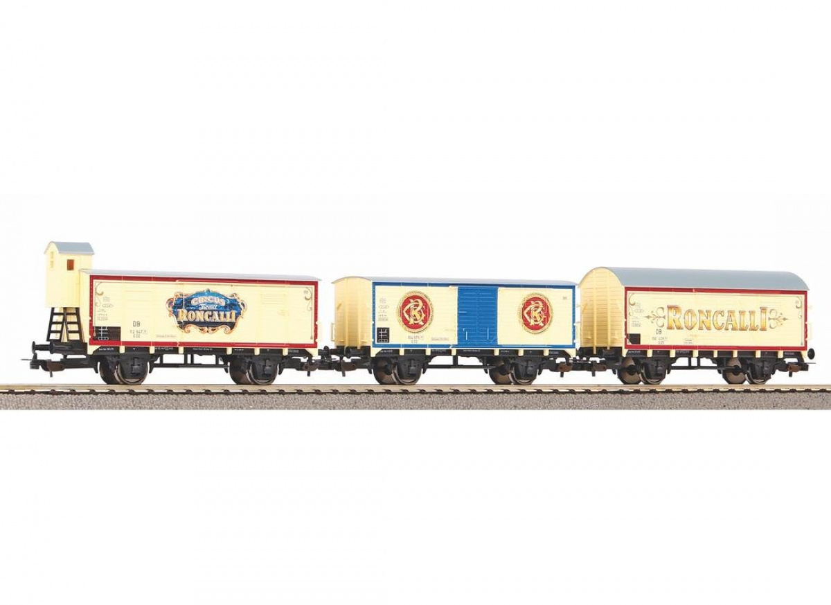 PIKO 58374 H0 3-tlg. Güterwagen-Set »Roncalli«, DB