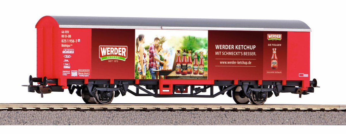 PIKO 58709 H0 Gedeckter Güterwagen »Werder Ketchup«, DB-AG