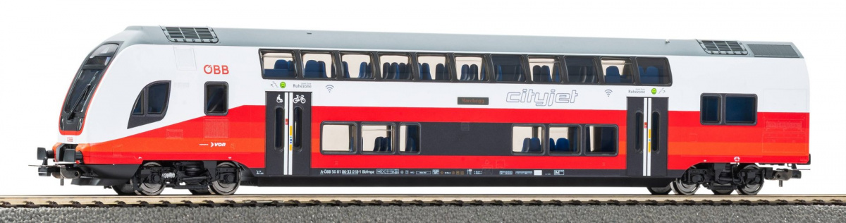 PIKO 58819 H0 Doppelstocksteuerwagen, 2. Klasse, ÖBB