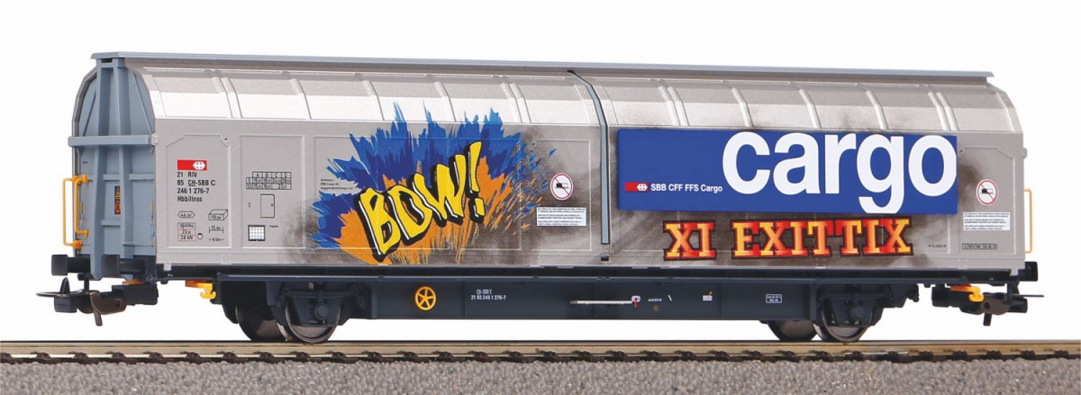 PIKO 58985 H0 Großraumschiebewandwagen, SBB mit Graffiti