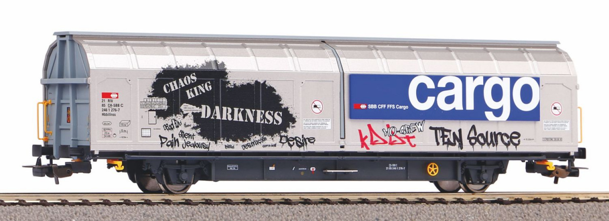PIKO 58985 H0 Großraumschiebewandwagen, SBB mit Graffiti