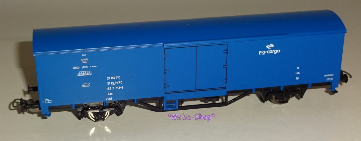PIKO 98549-C H0 Gedeckter Güterwagen, PKP Cargo, Ep. VI