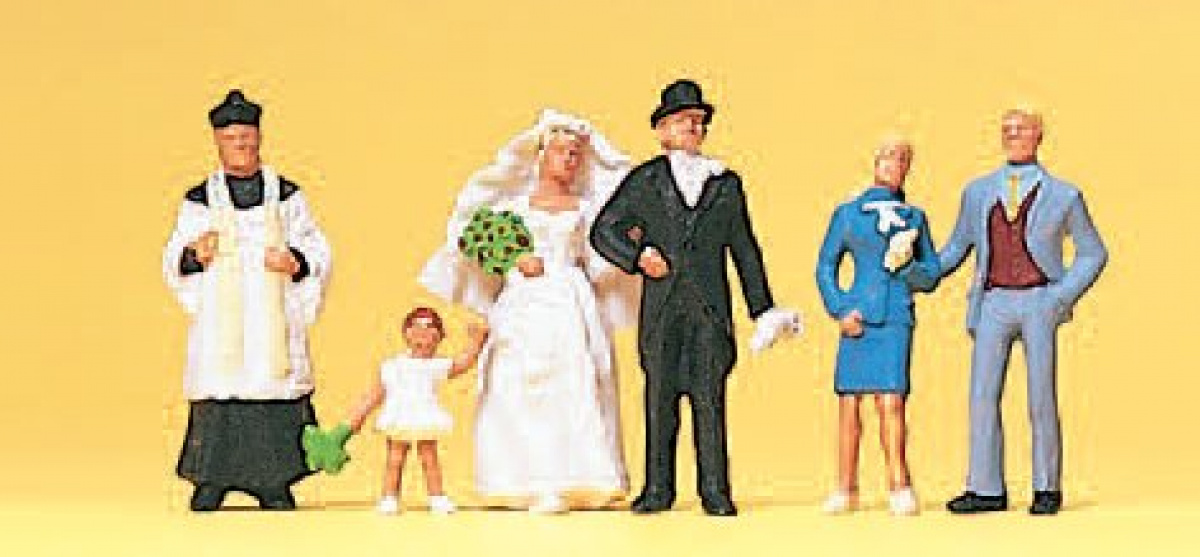 Preiser 10058 H0 Brautpaar, katholisch