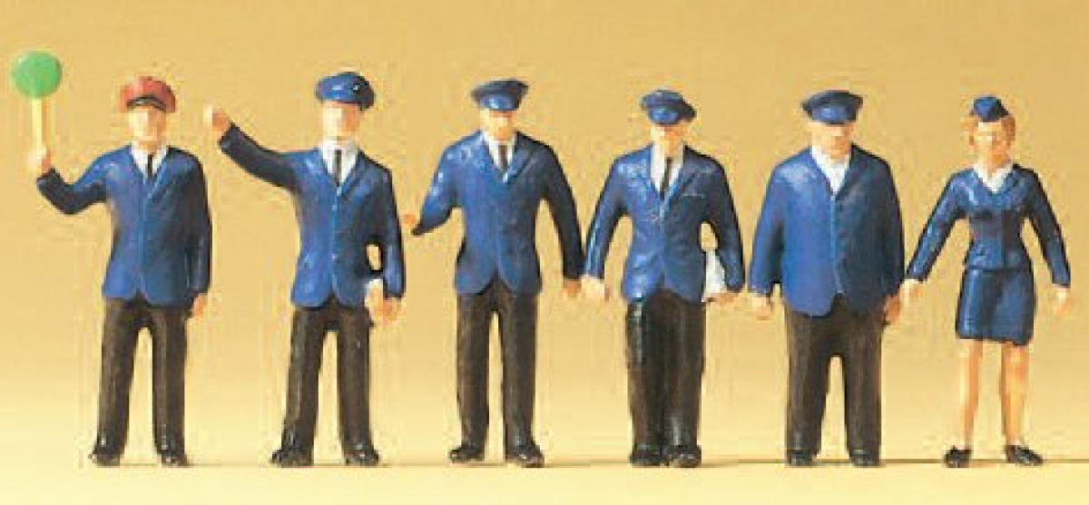 Preiser 14011 H0 Bahnpersonal DB