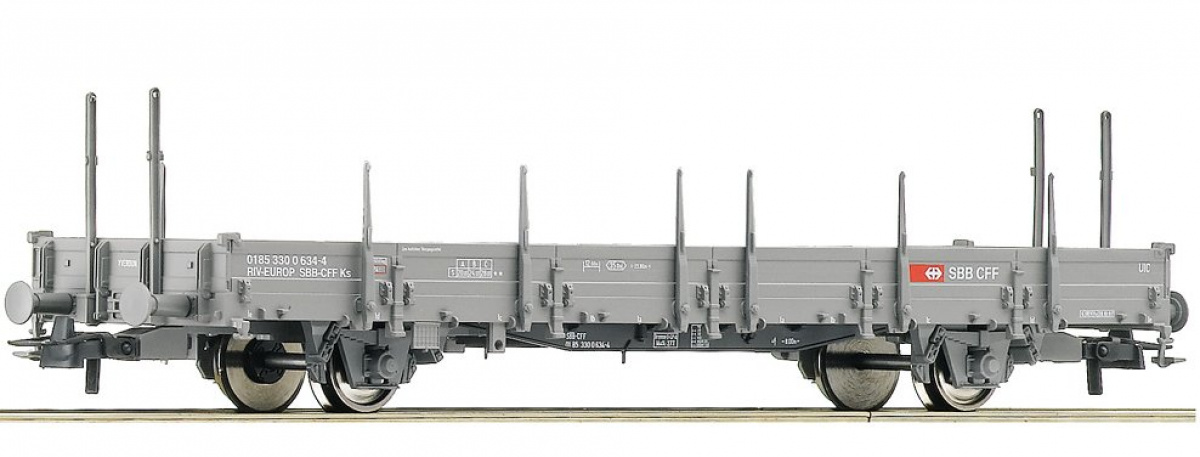 ROCO 67797.A Rungenwagen grau, SBB-CFF