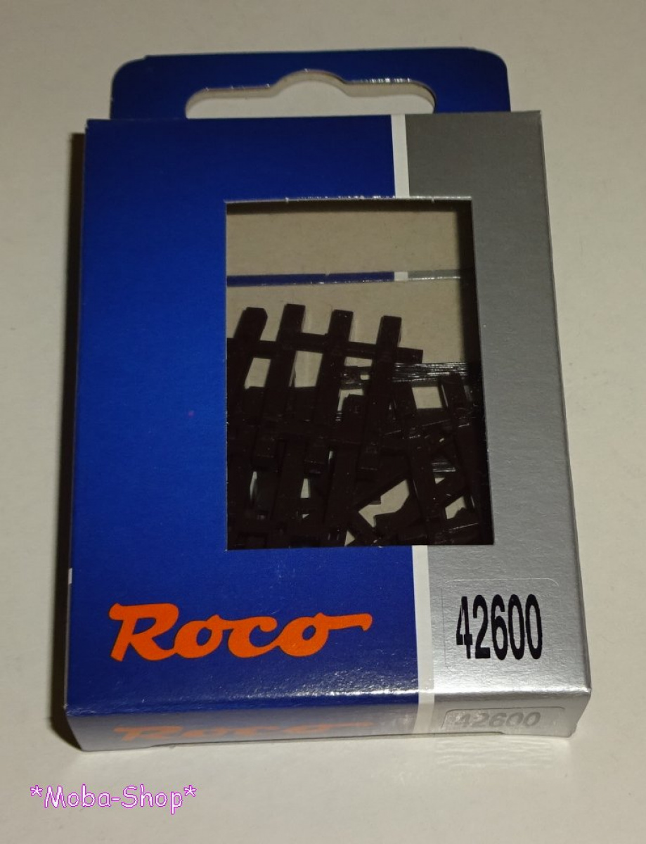 ROCO 42600 H0-Endstück für Flexgleis 42400, Holz (12 Stück)