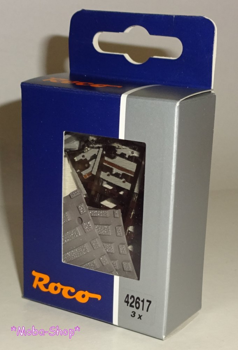 ROCO 42617 H0-Gleisabgang für Drehscheibe, AC (3 Stück)