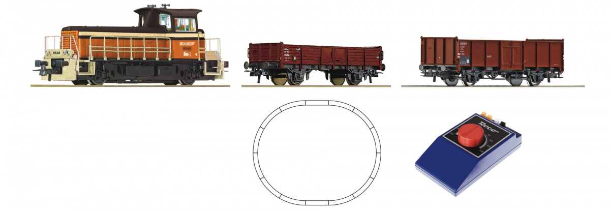 ROCO 51156 H0 Startpackung Kleindiesellok Y8000 SNCF