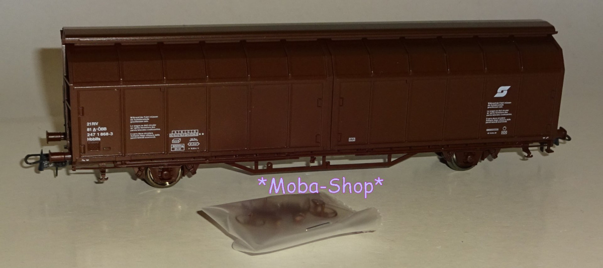 ROCO gedeckter Güterwagen Hbbills, ÖBB (aus 51223)