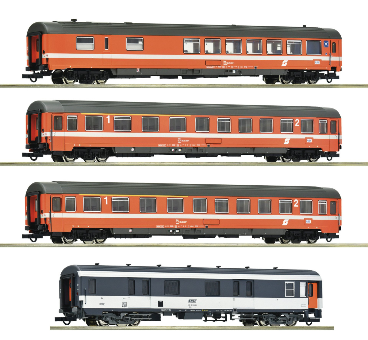 ROCO 6200077 H0 4-tlg. Set 1: »Arlberg-Express«, ÖBB