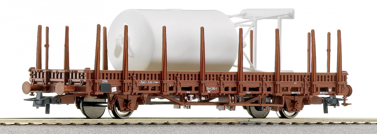 ROCO 66787 H0 Rungenwagen mit Mörtelsilo, DB AG