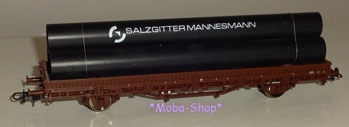 ROCO 67673 H0 Rungenwagen beladen mit »Röhren«, ÖBB
