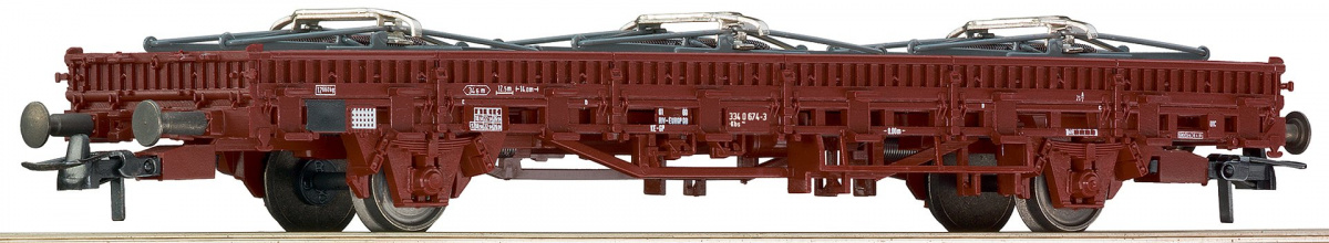 ROCO 67694 H0 Rungenwagen beladen mit »Stromabnehmern«, DB